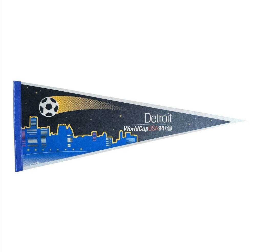 Vintage 1994 World Cup USA Detroit Souvenir Felt Pennant by Wincraft